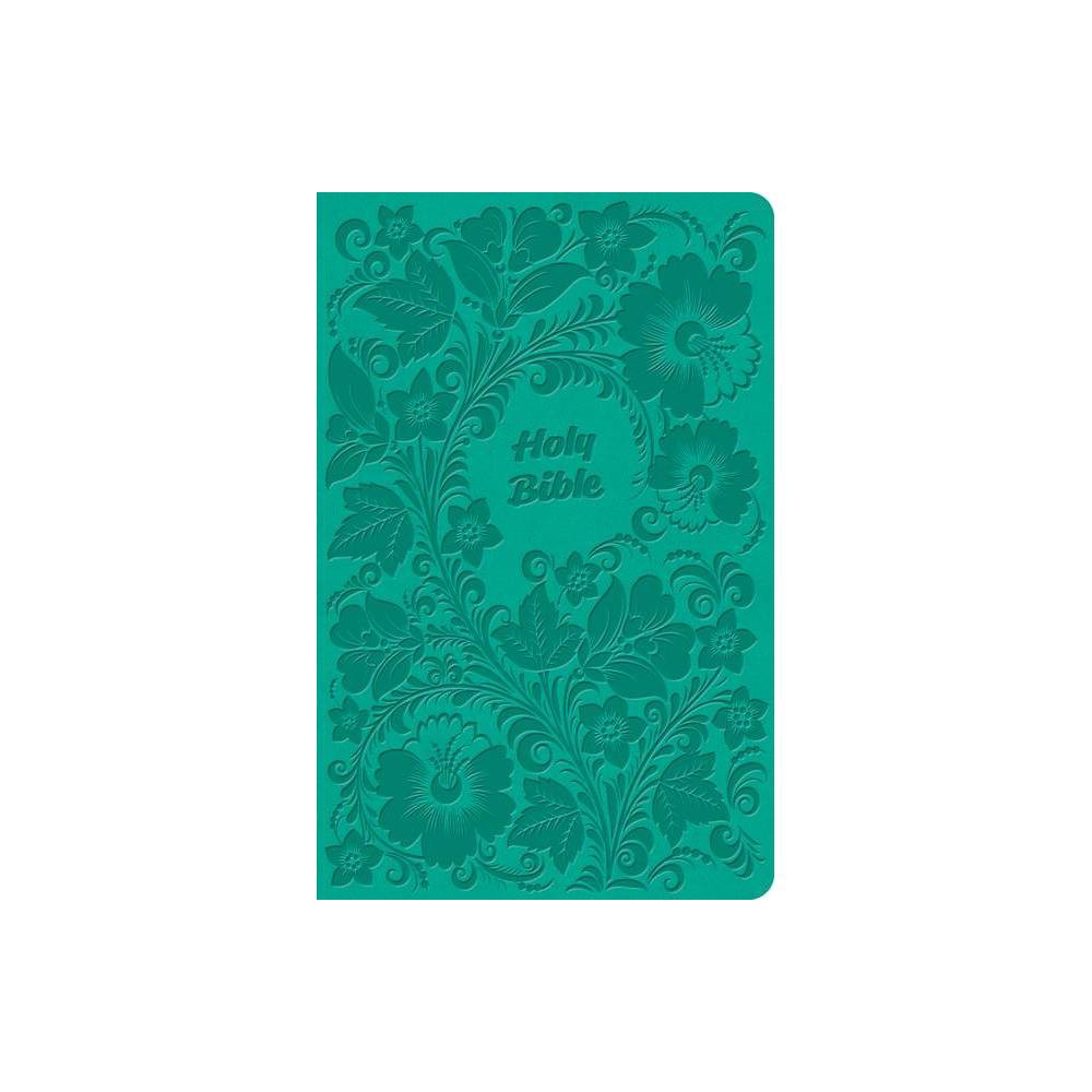 CSB Thinline Bible, Value Edition, Teal Leathertouch - by Csb Bibles by Holman (Leather Bound)