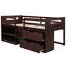 Twin Size Loft Bed with Two Shelves and Two drawers - 4 of 4