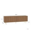 69" Modern TV Stand for 70 Inch TV, Media Console with Fluted Doors and Storage Cabinet for Living Room-3irtyhousy - 4 of 4