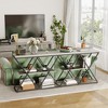 3-Tier Entryway Table, Industrial Console Sofa Table with Storage, Accent Table with Open Shelves - 4 of 4