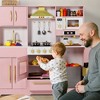 Kinder King Wooden Kids Play Kitchen, Toy Kitchen Playset for Toddler, Realistic Kitchen Sets w/Lights & Sounds, Gift for Boys Girls Age 3+ - 2 of 4