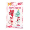 CharCharms 4pk Holiday Straw Topper - 2 of 4