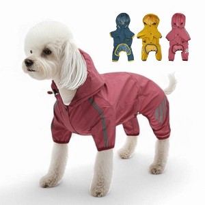 Unique Bargains Reflective Dog Raincoat 1 Pc - 1 of 4