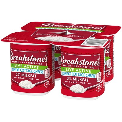 Breakstone&#39;s Live Active Low Fat Cottage Cheese - 16oz/4ct