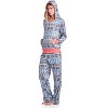 Ashford & Brooks Women's Mink Fleece Hoodie Pajama Set - 2 of 4
