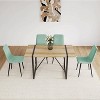 FURNIinspire Dining Tables 55" Modern Dining Table Set For 4, Rectangular Solid Wood Dining Table Metal Base And Legs, Suitable for Dining Room - 2 of 4