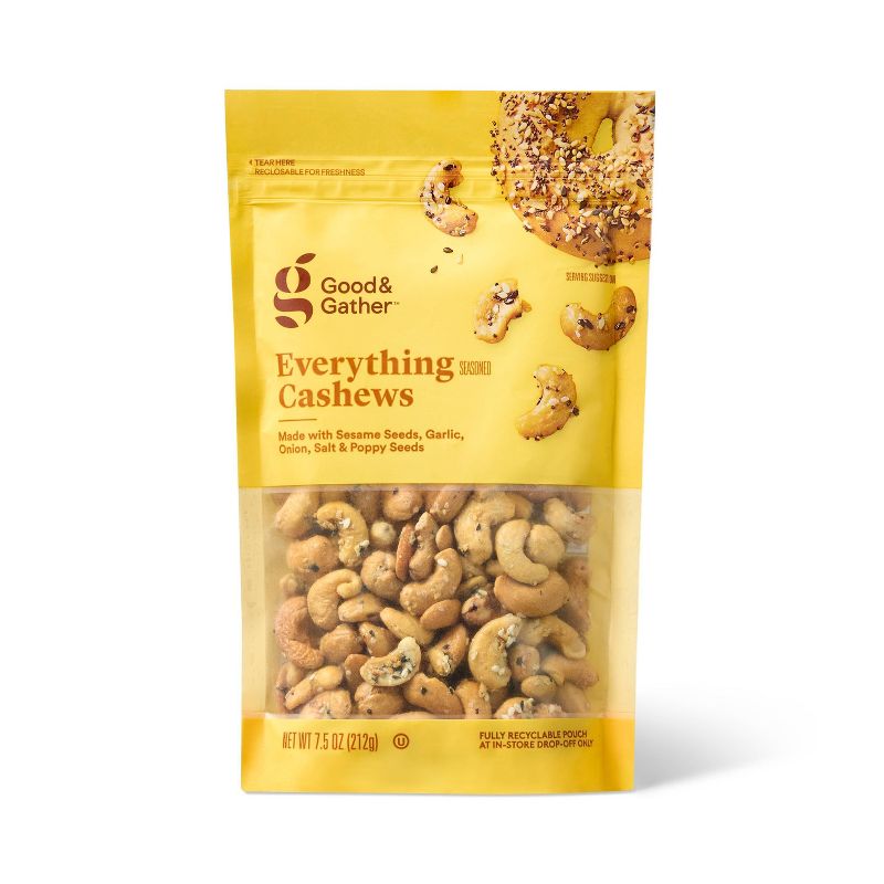 Everything Seasoned Cashews - 7.5oz - Good &#38; Gather&#8482;, 1 of 7