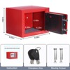 Unique Bargains Home Office Business Fireproof with Electronic Digital Keypad Key Security Small Safe Box - 2 of 4