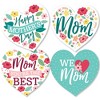 Big Dot of Happiness Colorful Floral Happy Mother's Day - Heart Decorations DIY We Love Mom Party Essentials - Set of 20 - 2 of 4