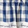 Park Designs Buffalo Check Home Lined China Blue Valance 60" x 14" - 3 of 3