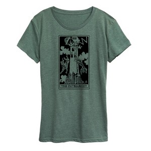 Women's - Instant Message - The Patriarchy Tower Tarot Short Sleeve Graphic T-Shirt - 1 of 4
