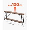 Yukimo 70.9" Long Narrow Console Table - Sturdy Metal Frame Entryway Table, Slim Hallway/Sofa Table for Entryway/Living Room/Bedroom - 3 of 4