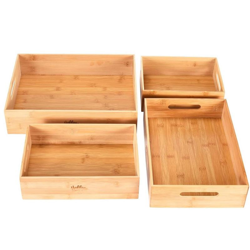 Hallops Large Wooden Crate For Storage - Set of 3 - Brown, 2 of 4