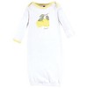 Hudson Baby Infant Girl Gown, Swaddle Blanket and Cap or Headband, Lemons, 0-6 Months - 4 of 4