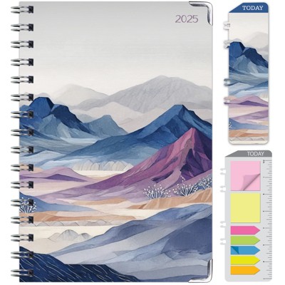 Global Printed Products Hardcover CY 2025 Fashion Planner - 5.5"x8" (Pastel Mountains)