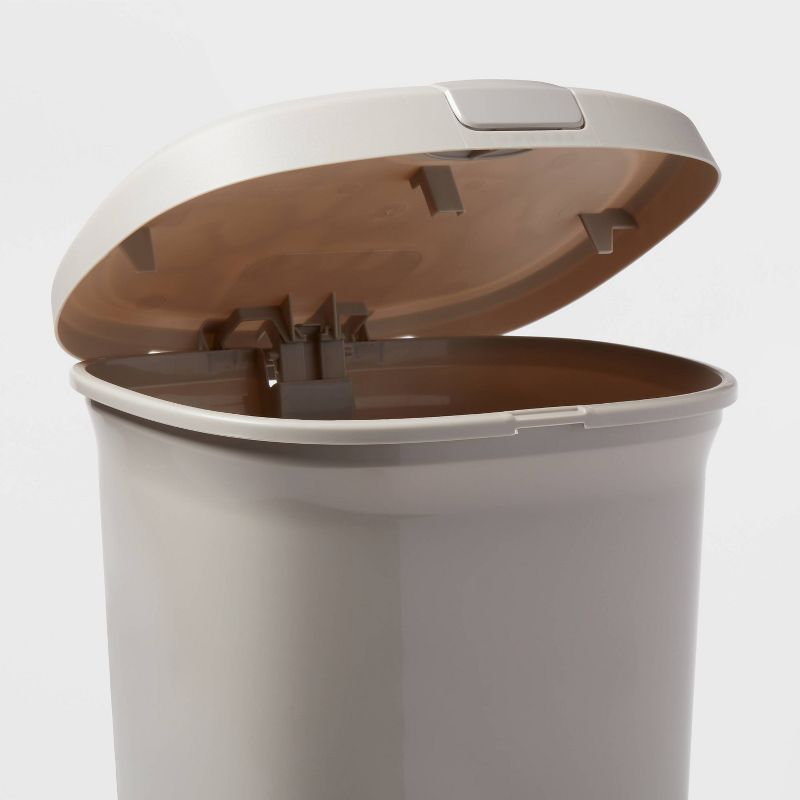 7gal Step Trash Can with Locking Lid Gray - Brightroom&#8482;, 4 of 5