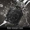 Vena iP56 Water Resistant Keychain Holder Case For Apple AirTag, 360° Full Protection Cover With Ring for Key, Luggage, Backpack, Dog Collar, Black - 2 of 4