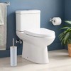 Evideco French Home Goods Metal Toilet Brush and Holder Set With Bamboo Lid - 2 of 4