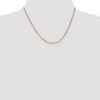 Black Bow Jewelry 2.2mm 10k Yellow Gold Flat Beveled Curb Chain Necklace - 2 of 4