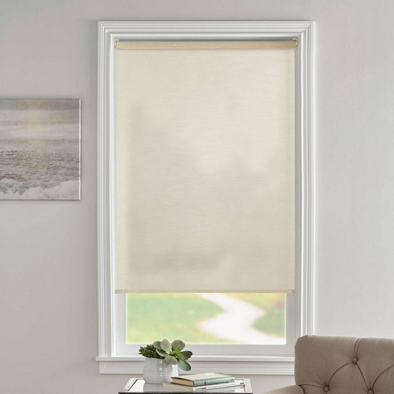 1pc Light Filtering Slow Release Roller Shade Linen - Lumi Home Furnishings, 5 of 9