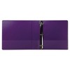 Samsill Earth’s Choice Plant-Based Durable Fashion View Binder, 3 Rings, 2" Capacity, 11 x 8.5, Purple, 2/Pack - image 2 of 4