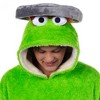 Sesame Street Oscar The Grouch Adult Wearable Hooded Blanket Sweatshirt - 3 of 4