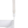 Bath Bliss Rubberized Shower Organizer/Caddy, Round Wire, White