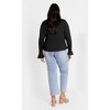 Women's Plus Size Charmaine Top - black | CITY CHIC - 4 of 4