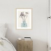 Amanti Art Gypsophila In a Blue Vase by Alisa Galitsyna Wood Framed Wall Art Print - 4 of 4