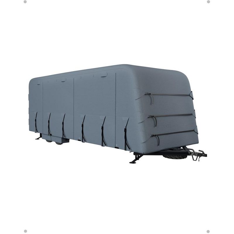 Whizmax Heavy-Duty Travel Trailer RV Cover,Breathable with 2 Straps & 4 Tire Covers, 1 of 7