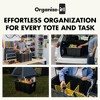 ORGANIZE-IT! 6 Slot Tote Dividers for 27 Gal Storage Containers, Yellow, 4 Pack - 4 of 4
