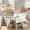 StorageBud Storage Ottoman for Bedroom End of Bed, Faux Leather Storage Bench, Large Storage Ottoman Bench, Entryway Bench with Storage - 4 of 4