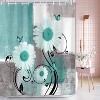 LunaLulinlk Green Gray Farmhouse Shower Curtain - 4 of 4