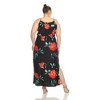 Plus Size Floral Strap Maxi Dress - 3 of 4