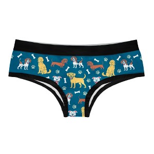 Womens I Like Dogs And Maybe 3 People Panties Funny Bikini Brief Saying Graphic Underwear - Crazy Dog Hipster Underwear - 1 of 4