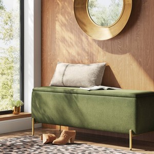 Ivy Upholstered Storage Bench - Threshold™ - 1 of 4