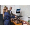 38in Large Height Adjustable Standing Desk Converter - Black (R DADRB-40) - Rocelco - 3 of 4