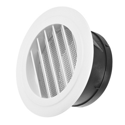Unique Bargains Bathroom Office Screen Grille Cover Slanted Louver Round Air Vent