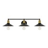 Elegant Lighting Etude 3 light brass and black Wall Sconce - 3 of 4