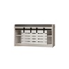 KWPZQEB Modern Shoe Storage Bench, Enterway Bench with Padded Seat Cushion, Shoe Organizer with 2 Sliding Doors, Shoe Cabinet for Hallway, Entryway - 2 of 4