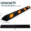 Zone Tech Heavy Duty Rubber Parking Curb, 72" Car Garage Wheel Stopper Guide with Yellow Reflective Tape for Driveways, Parking Lot Spots, and Garages - 3 of 4
