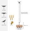 YIYIBYUS 5 -Light Bohemian Rope Brown Cylinder Hanging Pendant light - 4 of 4