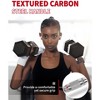 Garvee Rubber Encased Hex Dumbbell Set Contoured Handle for Muscle Toning, Strength Building & Full Body Workout - 4 of 4