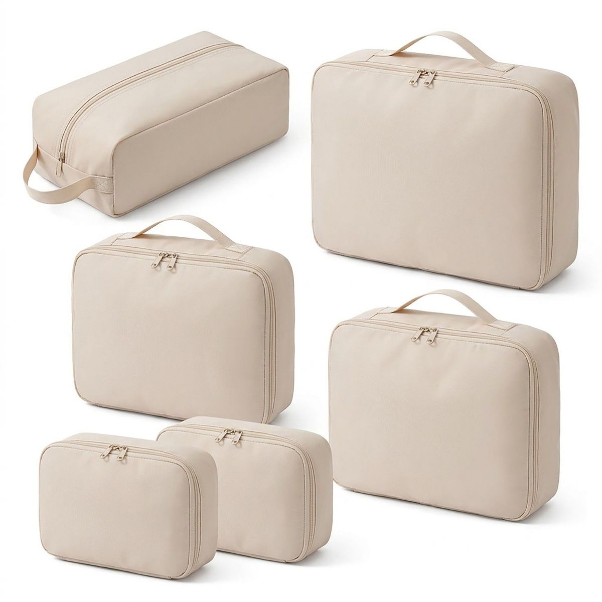 Alilang Travel Packing Cube Set with Zipper Closure Storage Bags Lightweight Organizer Luggage Set Multi Size - thumbnail 6