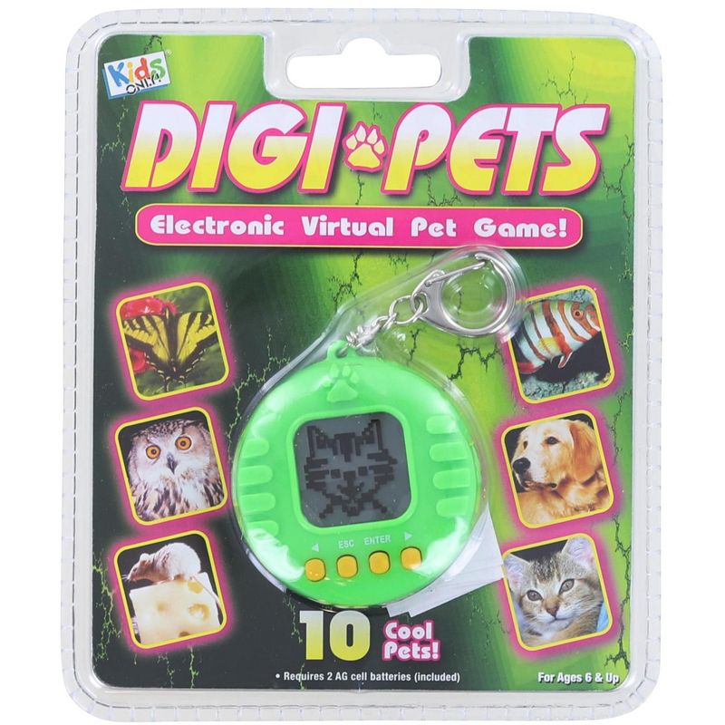 Kids Only Digi Pets Electronic Virtual Pet Game | Green, 1 of 2