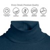 Lands' End Women's Supima Cotton Fitted Long Sleeve Turtleneck - 3 of 4