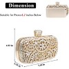 Sparkly Rhinestone Crystal Clutch Bag Glitter Sequin Bridal Purse Evening Handbag for Wedding Party Prom - 2 of 4
