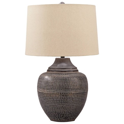 Olinger Metal Table Lamp Brown - Signature Design By Ashley : Target