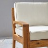 Sapphtopaz Outdoor Dining Chairs Modern Outdoor Patio Chairs with Wood Frame, Cushions for Garden, Balcony - 3 of 4