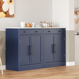 NicBex Modern Kitchen Pantry Sideboard Cabinet with Storage Drawer & Adjustable Shelves,Coffee Bar Buffet Cabinet for Kitchen,Dining Room - 1 of 4